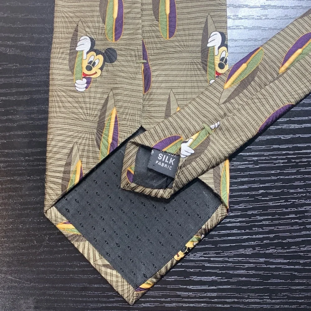 Disneyland Resort Mickey Surfboard Silk Tie